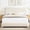Beige, variant on Cloud Twin Bed Frame with Adjustable Headboard, Modern Boucle Fabric Upholstered Platform Bed, Low to Floor, Anti-Collision Soft Rounded Corners, Easy Assembly