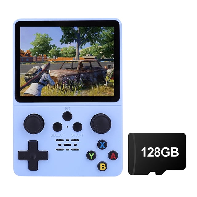 Reproductor de vídeo portátil de bolsillo R35S, 20000+ juegos, pantalla IPS de 3,5 pulgadas, tarjeta 64G/128G