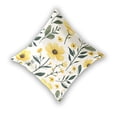thumbnail image 2 of Yellow Flowers Leaves Vintage Style Throw Pillow Covers Pillowcases 16 x 16 Inch Home Decor 2 Packs for Bedroom Sofa, 2 of 6