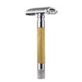 thumbnail image 1 of Graflsoa Rotating Handle Diamond-Pattern Safety Razor for Men - Gold, Silver, Black, Rose Gold Options - No Blades Included, 1 of 6