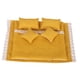 thumbnail image 5 of Juego de ropa de cama de simulación para casa de muñecas en miniatura de 1/12, sábana de tela, almohada y edredón. Amarillo, 5 of 9
