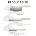 thumbnail image 3 of HLONK Kitchen Set 5PCS Stainless Steel Set with Block High White Kitchen Set with Ergonomic Handle for Chopping Slicing Cutting Paring (White) Cutter Extra Offer, 3 of 9