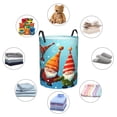 thumbnail image 6 of PHELIKA Christmas Gnomes Funny Polka Dot 01 Laundry Basket 65L Large Foldable Round For Dirty Clothes Toy Storage, 6 of 6