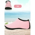 thumbnail image 4 of PULLIMORE Water Skin Sports Shoes Barefoot Quick-Dry Aqua Beach Yoga Stripe Socks Slip-on For Men Women Kids "Pink,M", 4 of 7
