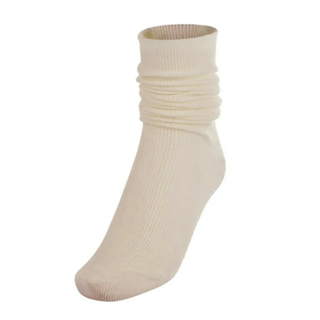 Stockings Dress Choice Womens Crew Socks All Season Soft Long Scrunch Knee High Sock Slouch Knit Cotton Socks Solid Color Polyester Long Socks
