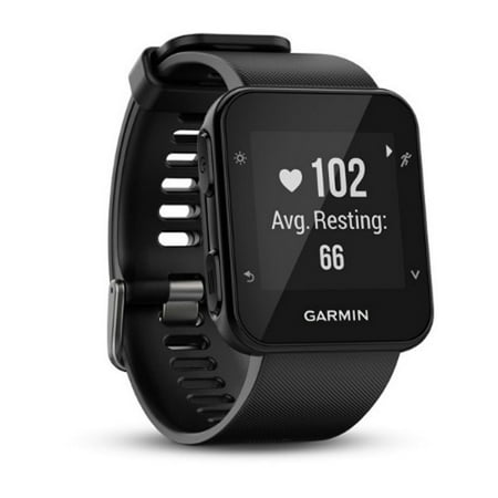 Refurbished Garmin Forerunner 35 Black GPS Running Watch with Wrist-based Heart