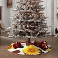 thumbnail image 5 of Salouo Cow Print Sunflower Christmas Tree Skirt 48" Farmhouse Christmas Decorations Snowman Xmas Tree Skirt Tree Mat for Holiday Party Decor, 5 of 8