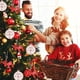 thumbnail image 4 of Adornos colgantes de madera para árbol de Navidad, 12 piezas Adornos de madera para árbol de Navidad, Colgantes de decoración de madera, Adornos colgantes de madera para árbol de Navidad con cajas de almacenamiento y cuerda y cuentas(J oso de fresa Electrónica, 4 of 5