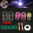 thumbnail image 3 of 12pcs TIG Welding Torch Stubby Gas Lens # 10 Heat Glass Cup Kit For WP-17/18/26, 3 of 11