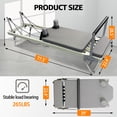 thumbnail image 4 of EVGTTI Foldable Pilates Reformer Machine for Home Gym, Cardio Fitness & Full Body Workout, Pilates Equipment with Jump Board, Balanced Body Pilates Reformer for Strength & Flexibility Training, 4 of 7