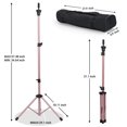 thumbnail image 6 of Metal Mannequin Head Stand, Reinforced Wig Stand Tripod for Styling, Adjustable Wig Head Stand Holder for Cosmetology Hairdressing Training,Rose Golden, 6 of 7