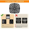 thumbnail image 4 of Bandeja de repuesto para freidora de aire Instant Pot Vortex 6 QT Gourmia GAF685 GAF735 bandeja para asar bandeja crisper rejilla accesorio, 4 of 7