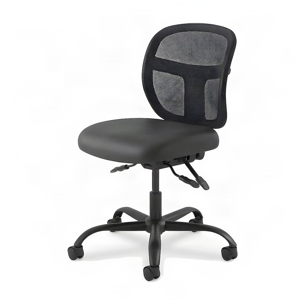 bison office vinyl-upholstered mesh task product