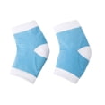 thumbnail image 4 of Chaussettes Bleues Chaussettes à Talon pour Peau Sèche et Dure Hydratantes Chaussettes de Récupération à Bout Ouvert, 4 of 5