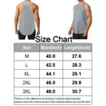 thumbnail image 3 of Gustave Men's Workout Tank Tops Sleeveless Muscle Shirts Quick Dry Mesh Y-Back Tanks T Shirts Vest for Gym Athletic Bodybuilding Fitness "Black, 3XL", 3 of 9
