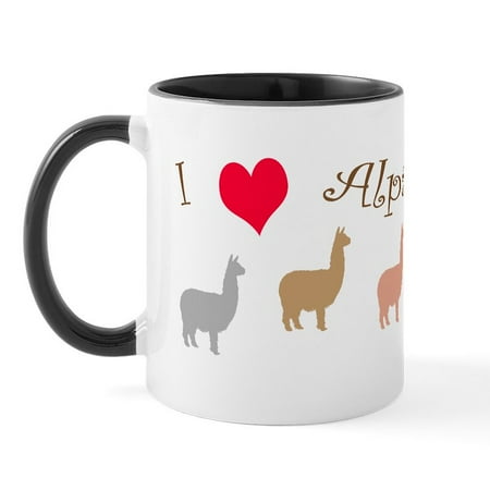 

CafePress - I Love Alpacas Multi Copy Mugs - 11 oz Ceramic Mug - Novelty Coffee Tea Cup