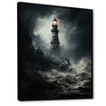 thumbnail image 2 of Designart "The Resilient Lighthouse Amidst Tempestuous Waves" Factories Floater Framed Wall Decor, 2 of 5