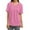 Red, variant on MIXUE Womens Tops Summer Solid Color Round Neck Short Sleeve Pleated Loose Fit Casual Tee Shirts Streetwear,Pink,S