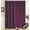 Purple, variant on All American Collection New 4 Piece Drape Set with Attached Valance and Sheer with 2 Tie Backs Included