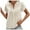 Beige, variant on yillto Womens Tops Causal Business Dress Shirts Petal Short Sleeve V Neck Loose Work Office Elegant Blouse
