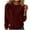 Wine, variant on Womens Casual Corduroy Sweatshirts Solid Color Long Sleeve Crewneck Pullover Casual Loose Spring Fall Tops Outfits