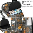 thumbnail image 4 of Sling Backpack,Autumn Halloween Scene Pattern Crossbody Bag with Water Bottle Holder,Waterproof Sling Bag for Men/Women with Chest Phone Holder for Hiking,Travel, 4 of 6