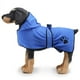 thumbnail image 2 of Albornoz para perros, toalla de secado rápido para ducha y baño de mascotas, albornoz con capucha para gatos y perros de todas las razas, buena absorción, L (azul), 2 of 5