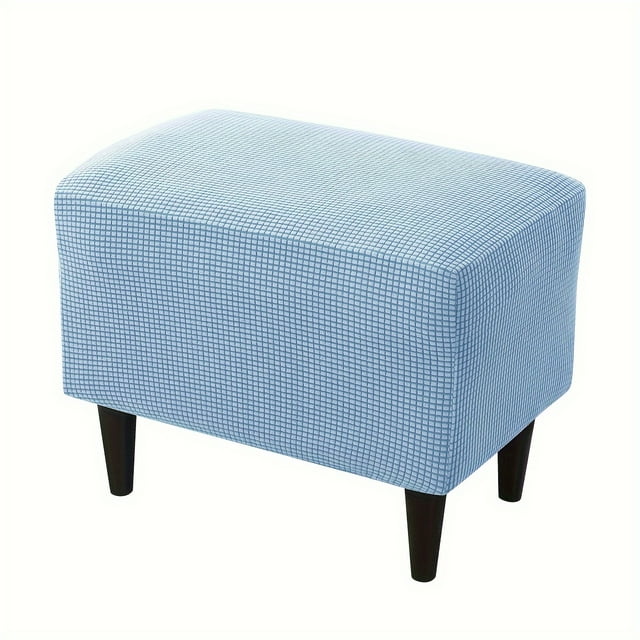 CNKOO 1pc Stretch Ottoman Cover Modern Style Dust-Proof Footstool Slipcover Living Room Decor Home Decor Elastic Ottoman Slipcovers Protective Cover ZZZ