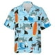 thumbnail image 3 of Camisa hawaiana con estampado 3D de tiburón divertido para hombre, blusa con gráfico de animales, camisas hawaianas informales de verano para vacaciones, blusa con solapa de surf de manga corta, 3 of 5