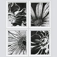 thumbnail image 2 of PixonSign Framed Wall Art Black Sunflowers Floral Botanical Posters, Set of 4 Nature Wilderness Country/Farmhouse Canvas Prints, Rustic Cozy Zen Wall Décor for Home Decor - 11"x14" White, 2 of 5