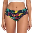 thumbnail image 1 of Fotbe Colorful Sharks Calzones Estampados para Mujer – Ropa Interior de Algodón, Cómoda, Suave y Elástica-Small, 1 of 6
