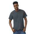 thumbnail image 3 of Gildan Men's Heavy Cotton T-Shirt, Crewneck Heavy Cotton Shirt, Dark Heather, 2XL, 3 of 5