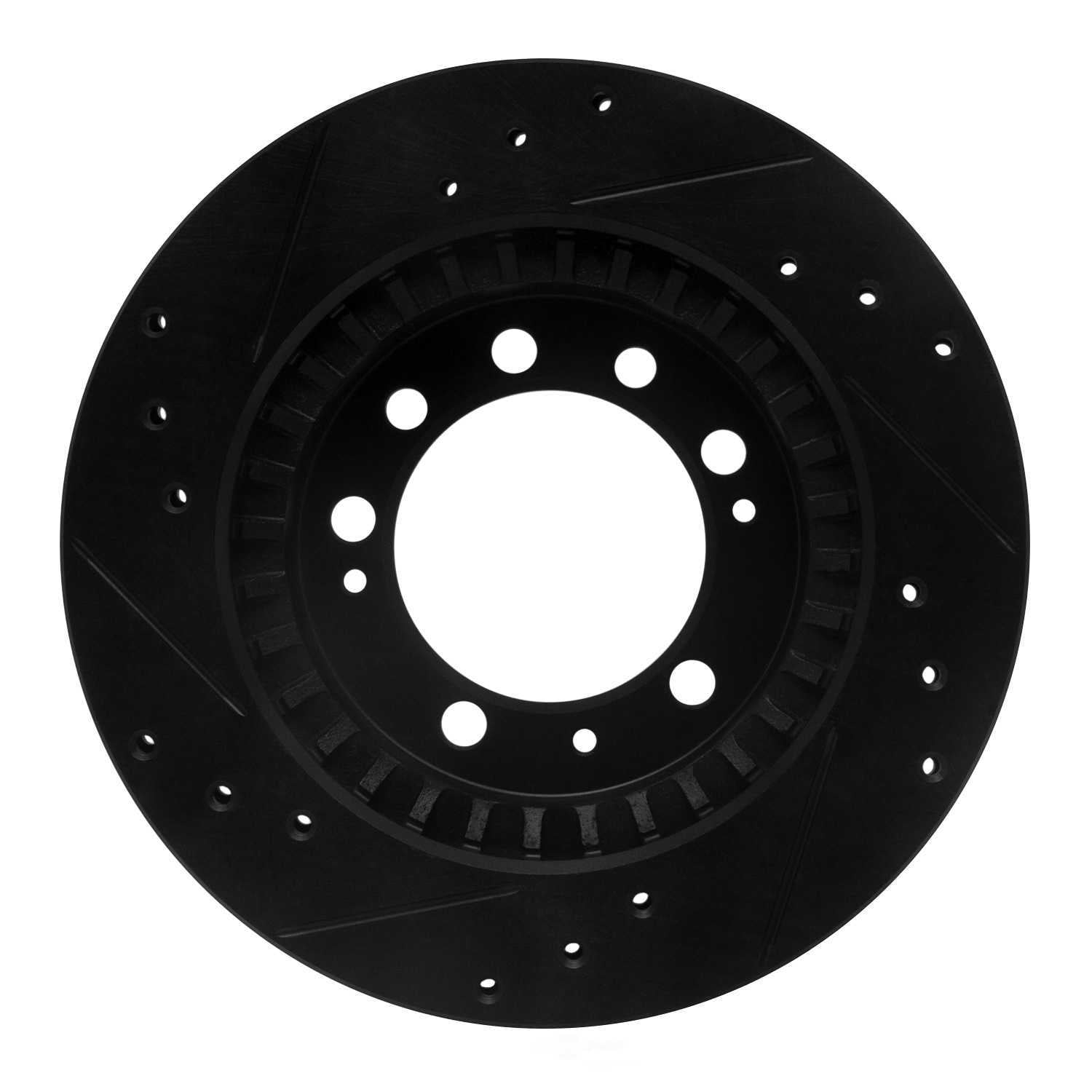 Dynamic Friction Company 633-72005R DFC Brake Rotor - Drilled And Slotted - Black