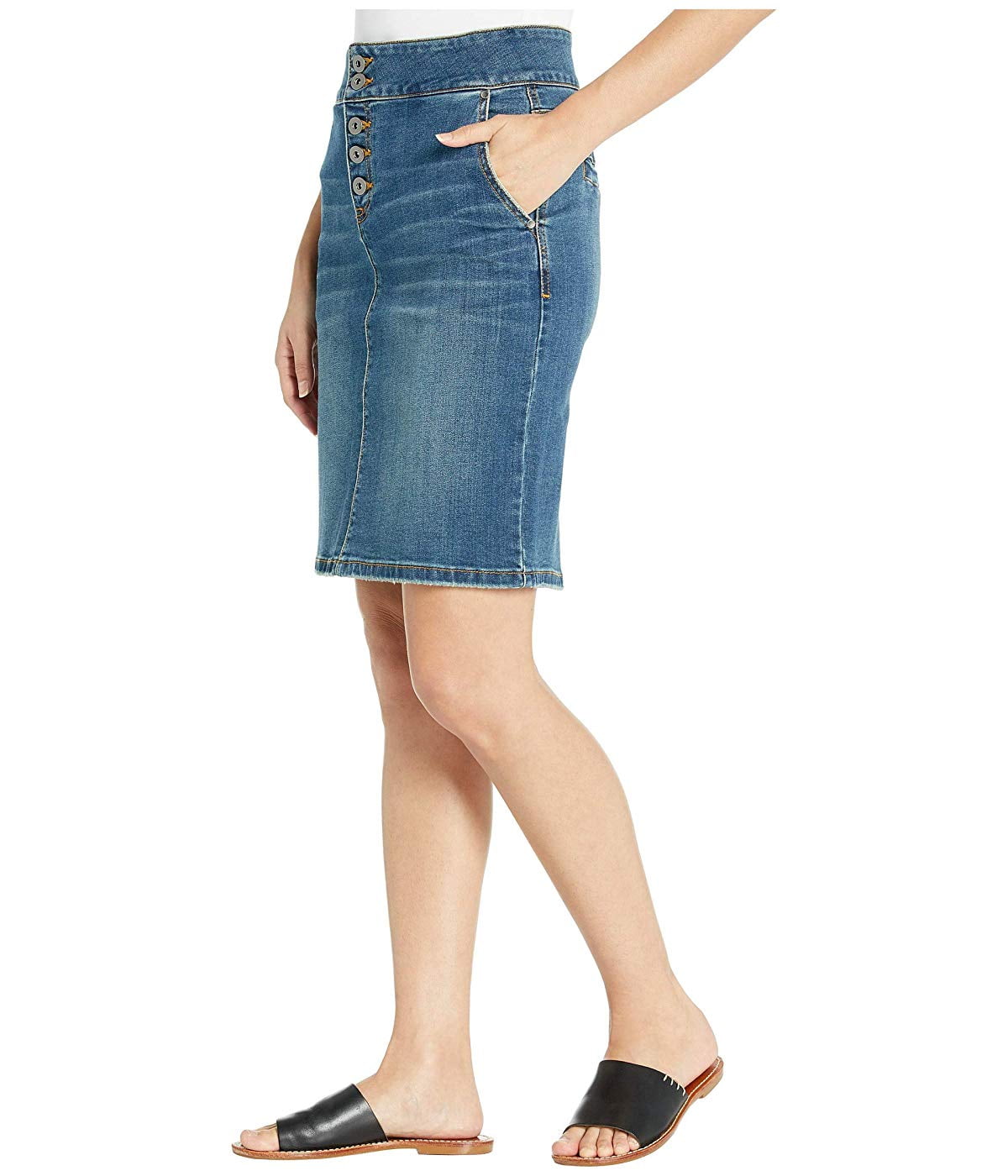 prAna Broadway Denim A-Line Skirt in True Blue Size 2 NWT