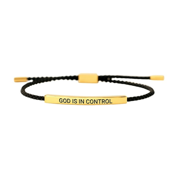 Dios tiene el control, pulsera con tubo, pulseras inspiradoras, pulsera de fuerza para hombres y mujeres