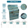 thumbnail image 6 of Turquoise Farmhouse Table Runner 72 Inches, Vintage Teal Wooden Bed Runner Dresser Scarves Tabletop for Indoor Outdoor Parties/Ceremony/Banquet, 16" x 72", 6 of 9