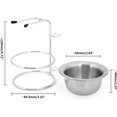 thumbnail image 2 of Men's Shaving Stand Set Shaving Cup + Shaving Holder Male Beard Shaving Soap Bowl Shaving Stand, 2 of 5