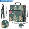 thumbnail image 2 of FORMRS Zipper Binder with Shoulder Strap 2-inch Ring 500 Sheet Capacity File Bag, Red Christmas Gingerbread, 2 of 5