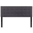 thumbnail image 3 of Bedford Tufted Upholstered Queen Size Headboard in Dark Gray Fabric, 3 of 9