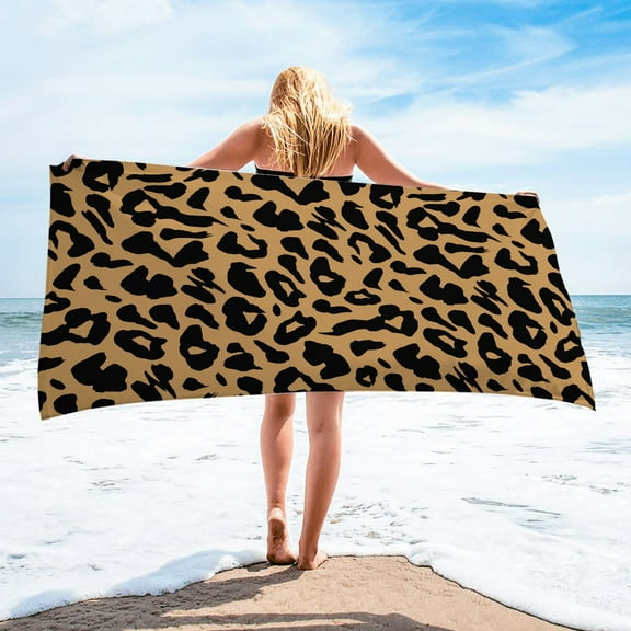 Tupukom Bath Beach Towels for Adults 29.5"x59" Ultra Absorbent Non-Slip Backing Quick Dry Beach Blankets for Yoga Camping & Picnic Family Beach Day Gifts