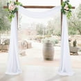 thumbnail image 3 of Wedding Arch Drapery Curtains In The Background Chiffon Fabric Shade Cloth Party Monolithic Wedding Decoration, 3 of 9