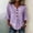 Purple, variant on Oversized Tshirts for Women Elegant Blouse | Exquisite Print T Shirt | V Neck Sleeve 3/4 Sleeve Gray Summer Tops for Women