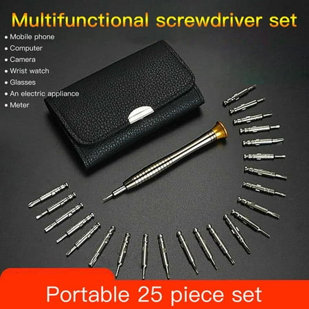 

Leather Case Manual Screwdriver 25 In 1 Multi-Function Combination Set