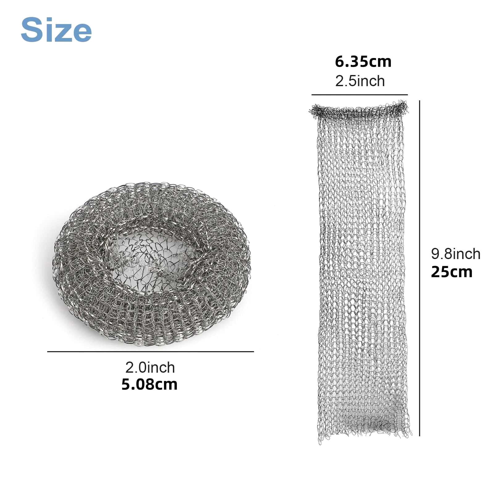 APPLAYERR Washing Machine Drain Filter Mesh 50 Pack Catches Lint Hair Durable Stainless Steel for Washing Machine Protection