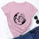 thumbnail image 2 of Tops Para Mujer Casual Suelto Jersey Estampado Cuello Redondo Manga Corta Top Manga Corta Cuello Redondo Top Camisa Odeerbi ODB181205, 2 of 7