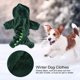 thumbnail image 4 of Ropa para cachorros, ropa de invierno para perros, ropa cálida de forro polar coral para perros, forro polar, invierno, lindo, dinosaurio, perro, sudadera con capucha para cachorros, chaqueta (XS), 4 of 5