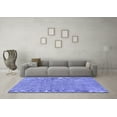 thumbnail image 3 of Ahgly Company Machine Washable Indoor Rectangle Abstract Blue Modern Area Rugs, 4' x 6', 3 of 4