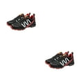 thumbnail image 1 of Zapatillas de deporte de estabilidad antideslizantes de goma Qarigey para hombres negro rojo 30 cm, 1 of 6