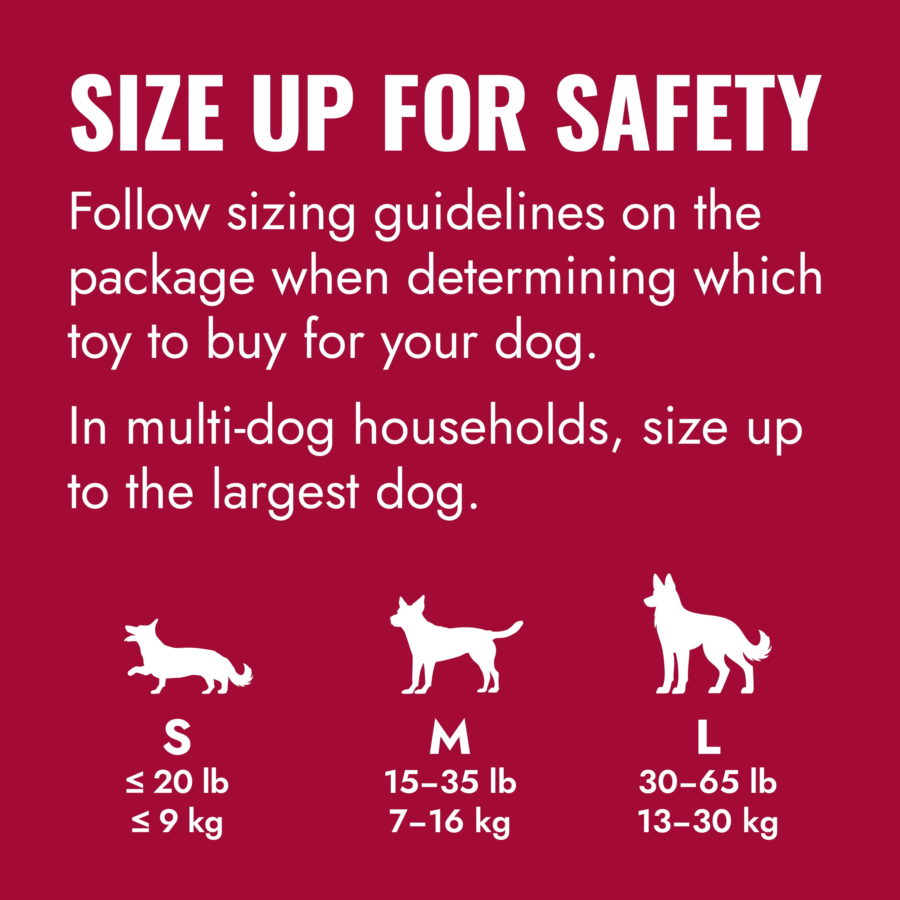KONG® Rubber Goodie Ribbon Toy for Average Chewers, Large for Dogs Between 30-65 lbs
