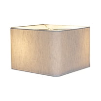 Home Concept 12x12x8 Rounded Corner Square Drum Lampshade, Textured ...